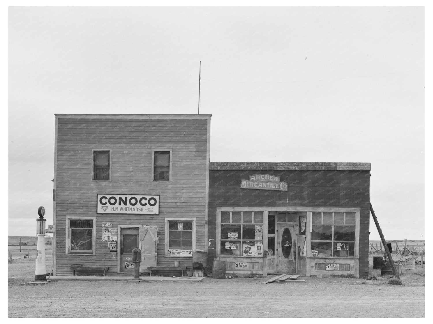 Vintage Store Building in Archer Montana 1937