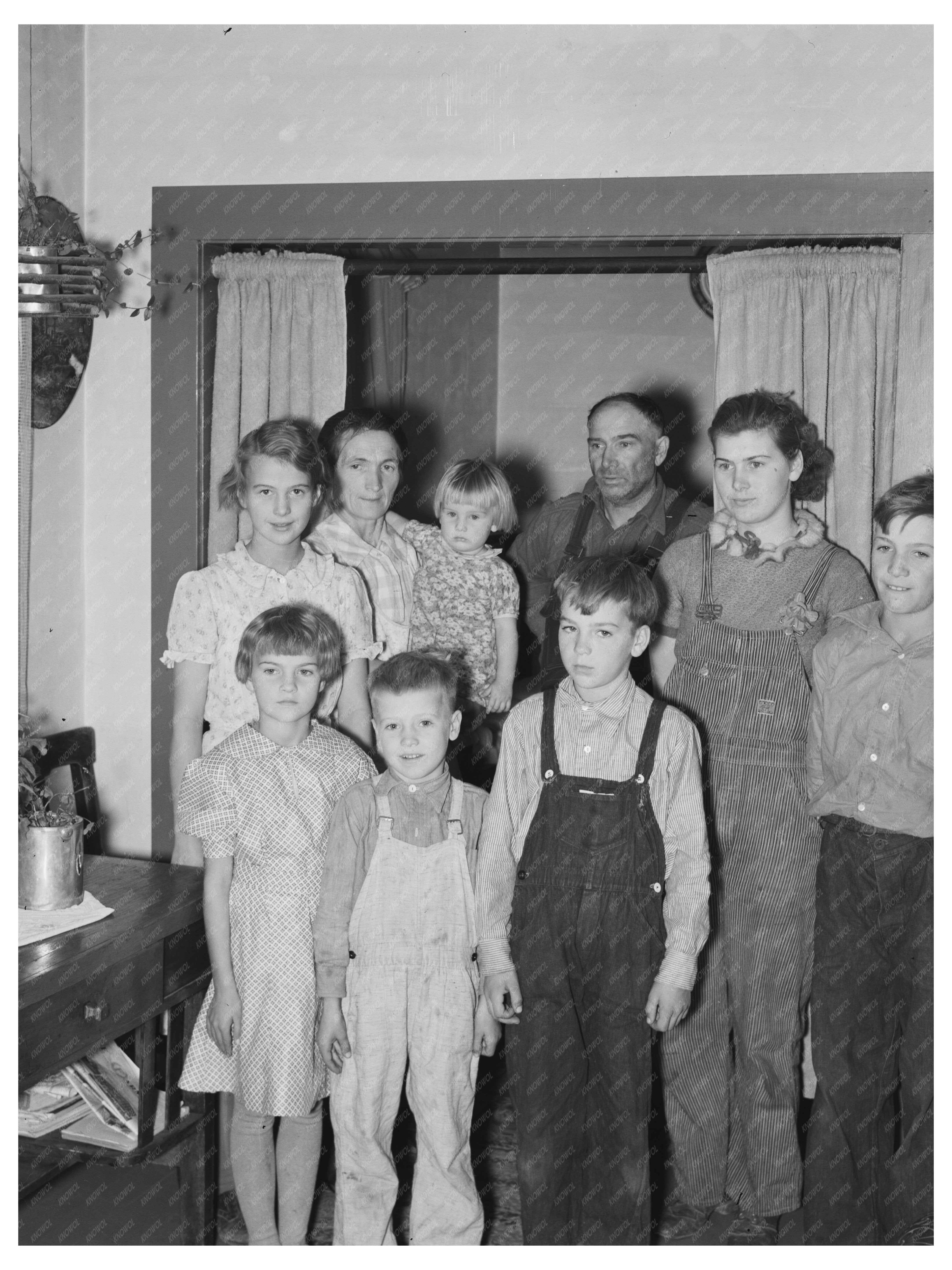 Monger Family in Williams County North Dakota 1937