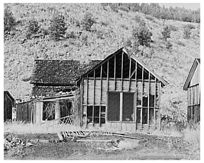 Abandoned House in Ghost Town Cambria Wyoming 1937