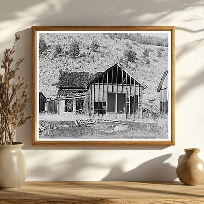 Abandoned House in Ghost Town Cambria Wyoming 1937