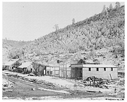 Cambria Wyoming Main Street Vintage Image November 1937