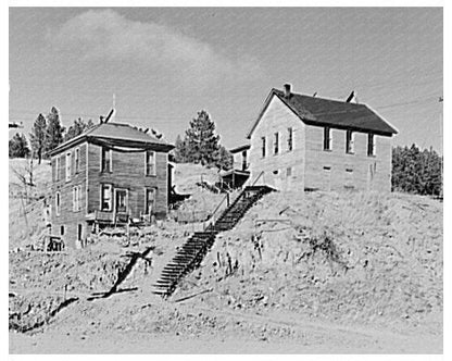 Old Houses in Abandoned Terry South Dakota 1937