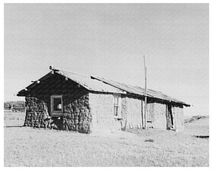 Sod House in McKenzie County North Dakota 1937