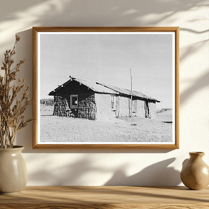 Sod House in McKenzie County North Dakota 1937