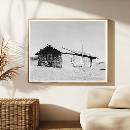 Sod House in McKenzie County North Dakota 1937