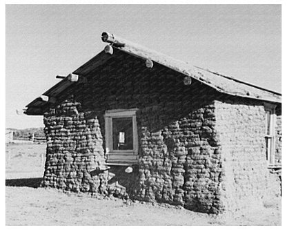 Vintage Sod House McKenzie County North Dakota 1937