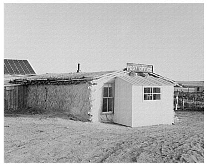 Sod Post Office Grassy Butte North Dakota 1937