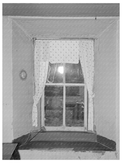 Sod House Window McKenzie County North Dakota 1937