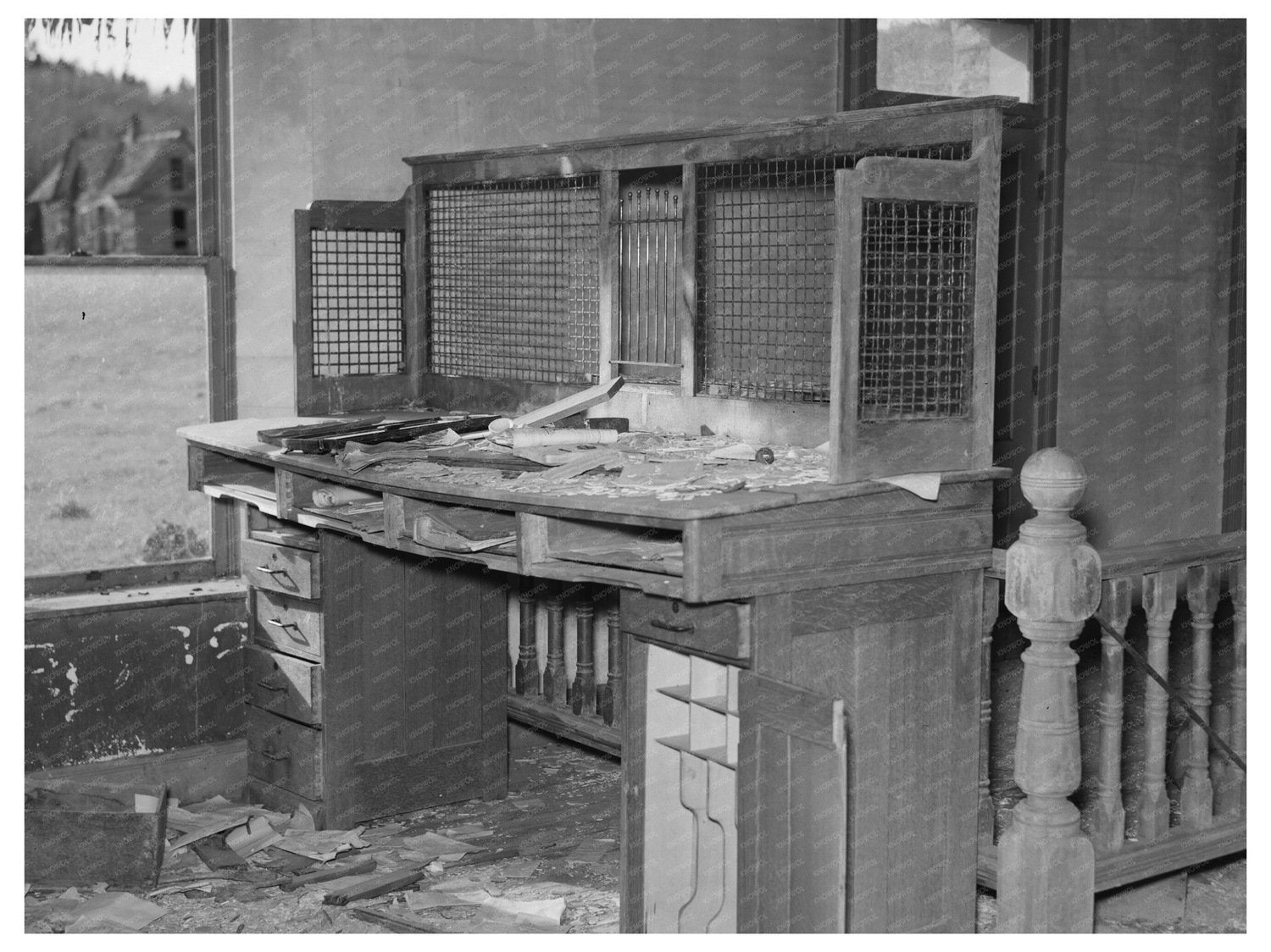 Mining Office in Two Bit Creek South Dakota 1937