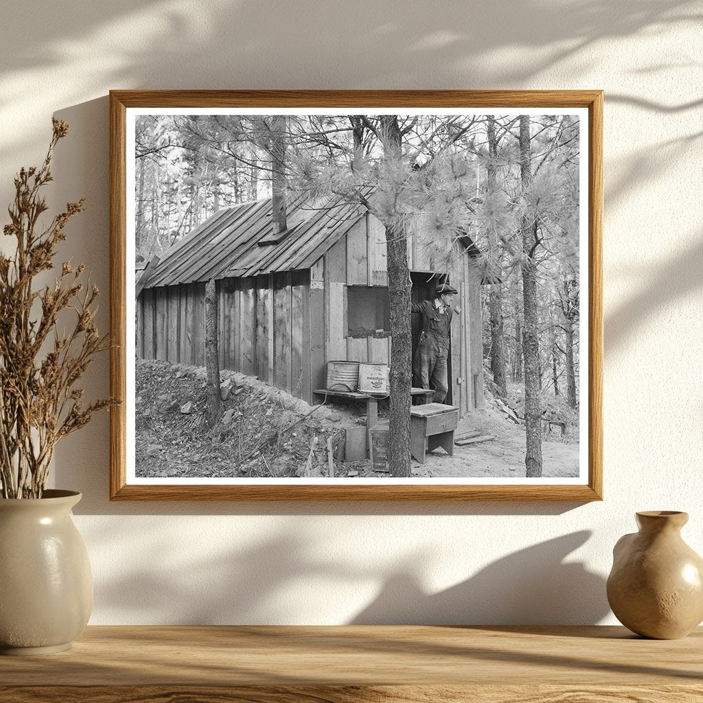 Vintage Shack of Gold Prospector in Deadwood 1937