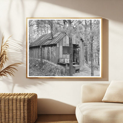 Vintage Shack of Gold Prospector in Deadwood 1937