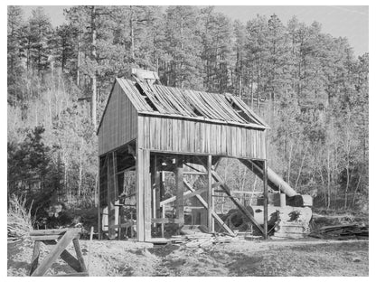 Hardin Mine Shaft Near Two Bit Creek South Dakota 1937