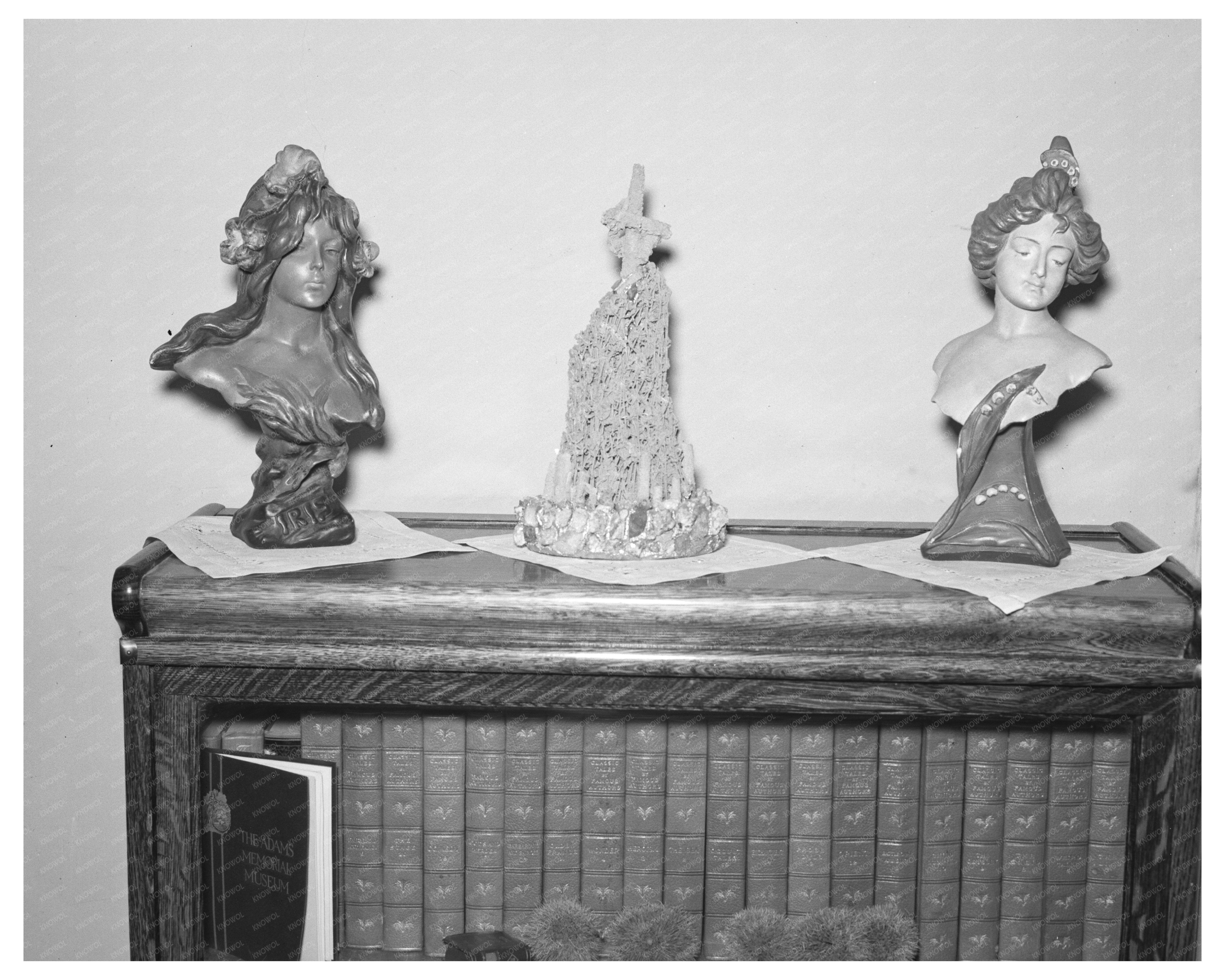 Vintage 1937 Interior of Jim Hardins Home South Dakota