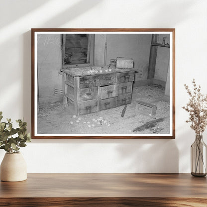 Vintage 1937 Chemical Cabinet in Two Bit Creek Mining Office