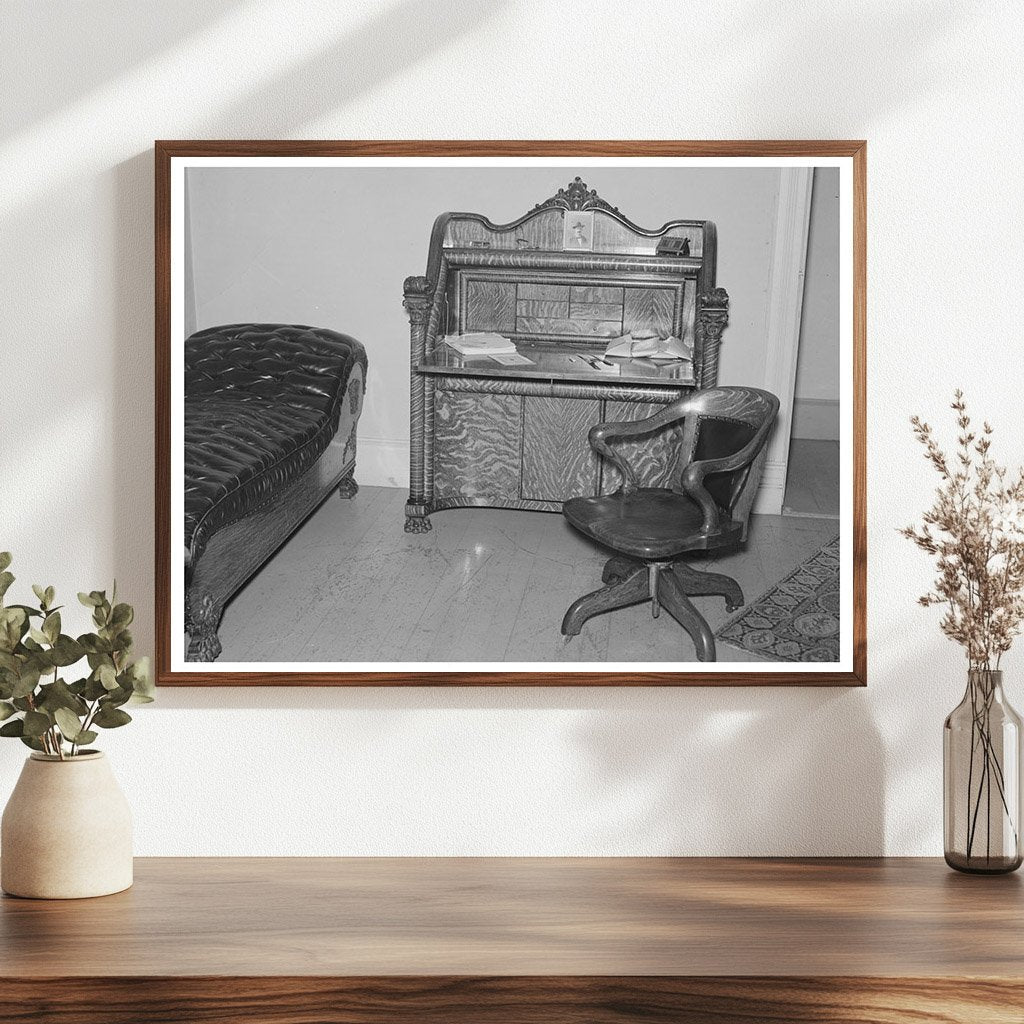 Vintage Living Room in Two Bit Creek South Dakota 1937