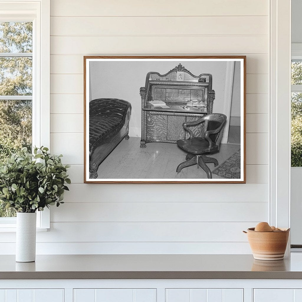 Vintage Living Room in Two Bit Creek South Dakota 1937