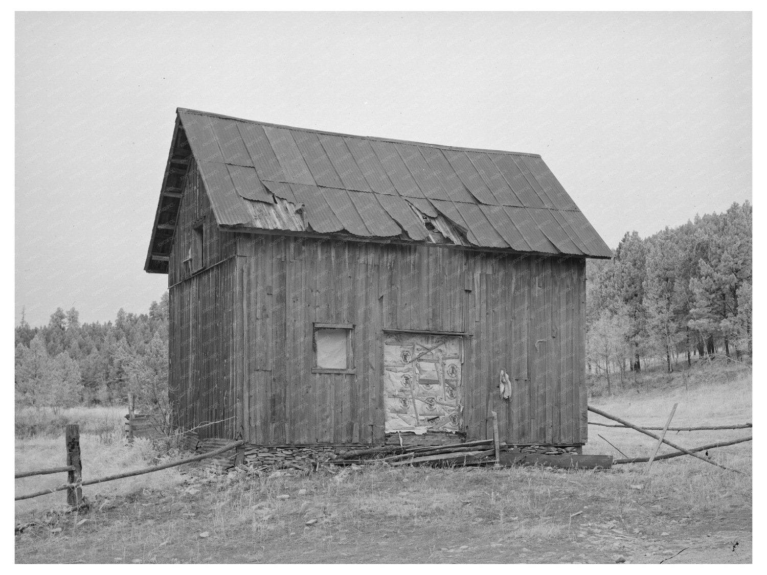 Old Barn in Ghost Mining Town Deadwood South Dakota 1937