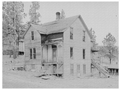 Vintage House in Mining Ghost Town Deadwood 1937