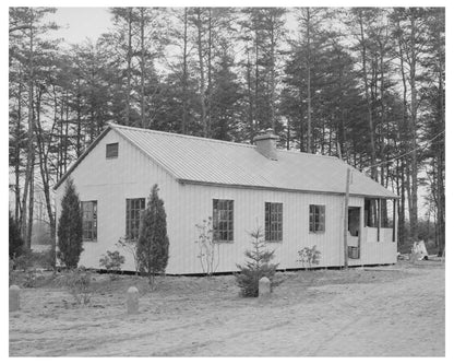 Steel House in Greenbelt Maryland 1938 Vintage Photo