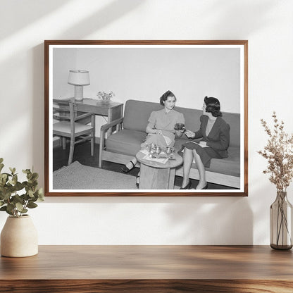 Tea Served in One-Room Apartment Greenbelt Maryland 1938