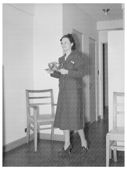 Tea Service in One-Room Apartment Greenbelt Maryland 1938