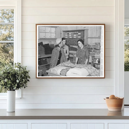 Customers Choose Yard Goods at La Forge Project 1938