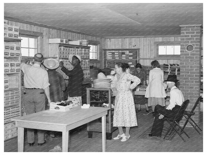 Customers at La Forge Cooperative Store May 1938