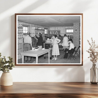 Customers at La Forge Cooperative Store May 1938