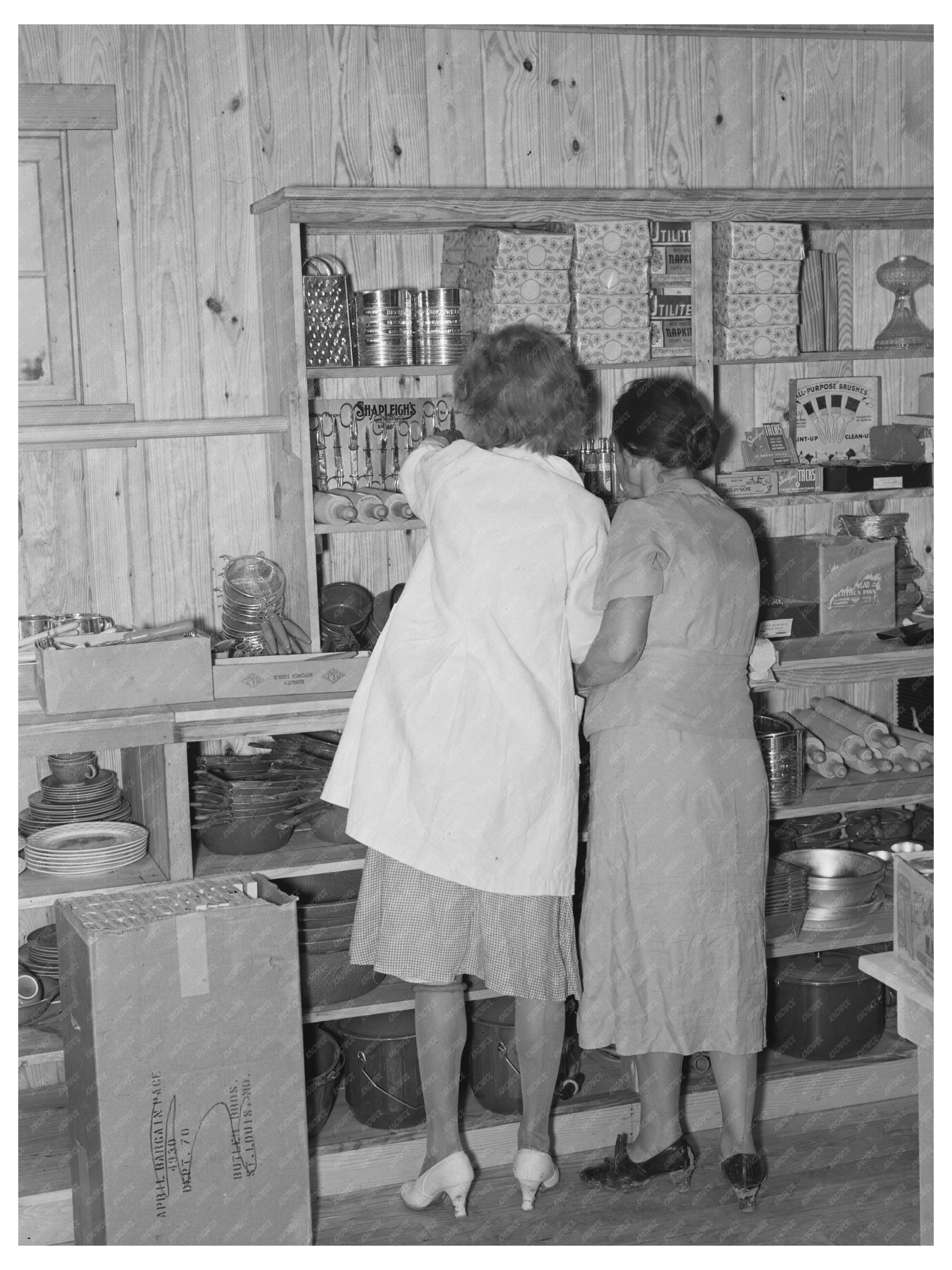 Women Shopping at Cooperative Store Southeast Missouri 1938