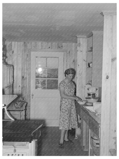 Sharecroppers Wife in Kitchen La Forge Project 1938