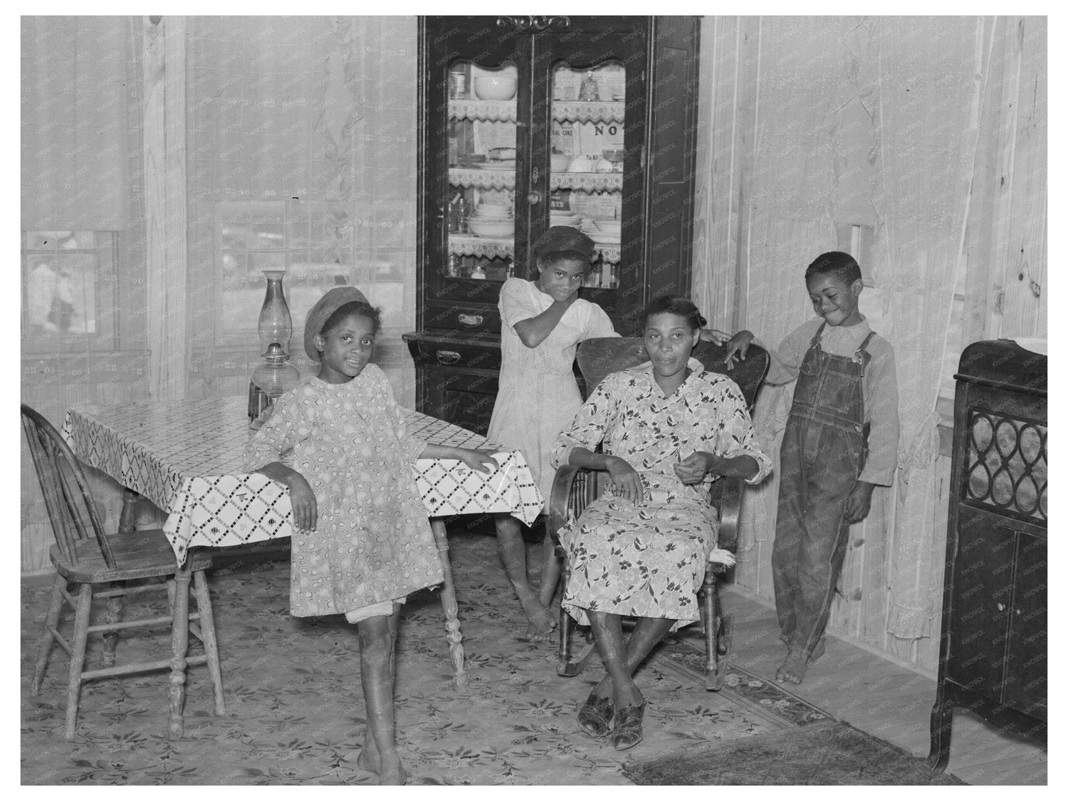 Sharecropper Family Resettling in La Forge Missouri 1938