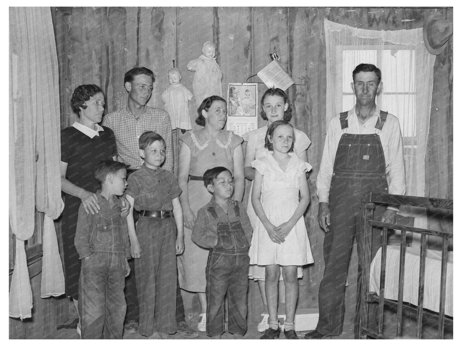 Sharecropper Family in Shack Home New Madrid County 1938