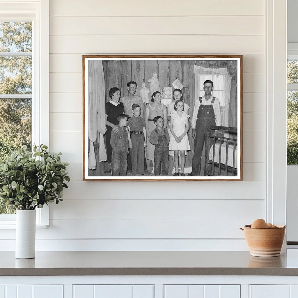 Sharecropper Family in Shack Home New Madrid County 1938