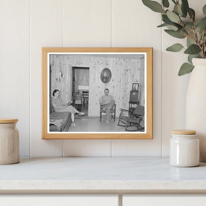 Couple in Living Room of La Forge Project May 1938