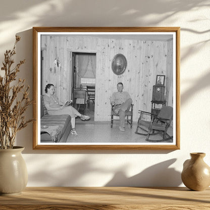 Couple in Living Room of La Forge Project May 1938