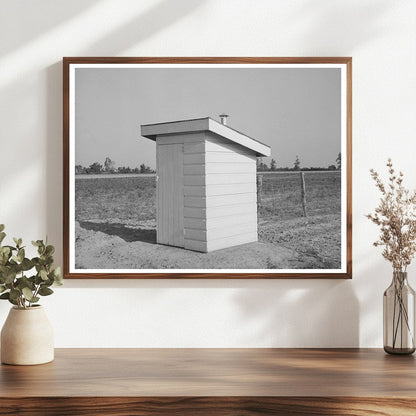 Vintage 1938 Privy on New Farm Unit in Missouri