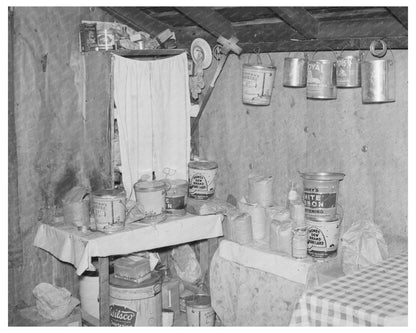 Vintage Kitchen Supplies in Sharecropper Shack 1938