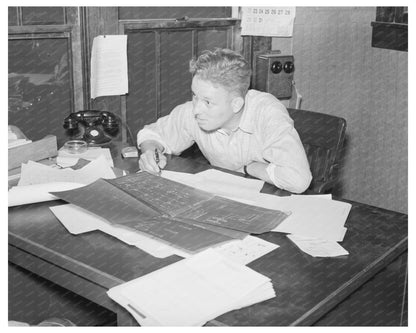 M.O. Layton at Work in Southeast Missouri Farms 1938