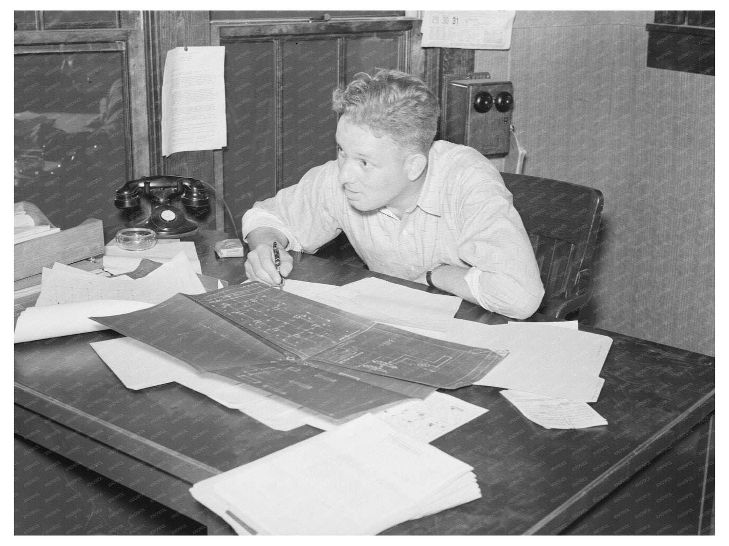 M.O. Layton in Southeast Missouri Farm May 1938