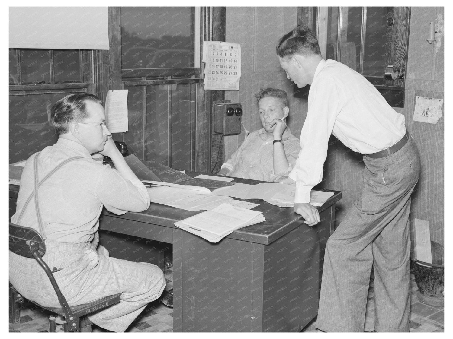 May 1938 Conference in Southeast Missouri Farms Office