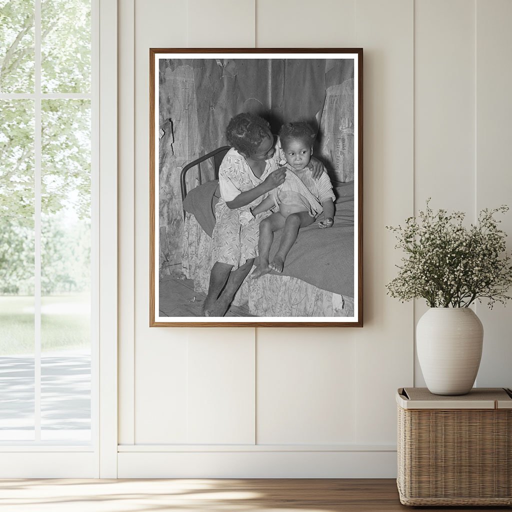 Child Caring for Baby in Sharecropper Cabin Missouri 1938