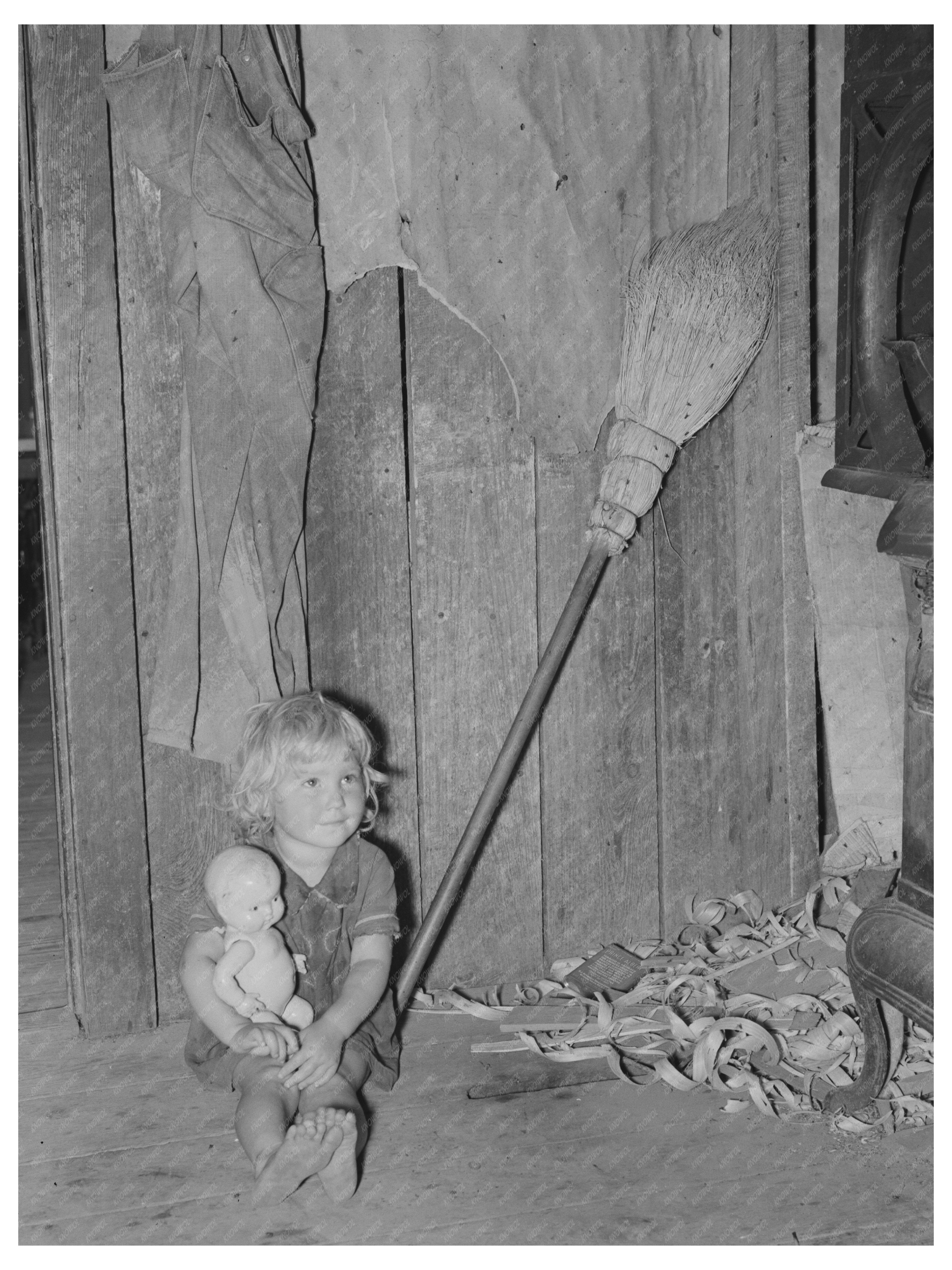 Daughter of Sharecropper in Missouri Kitchen 1938