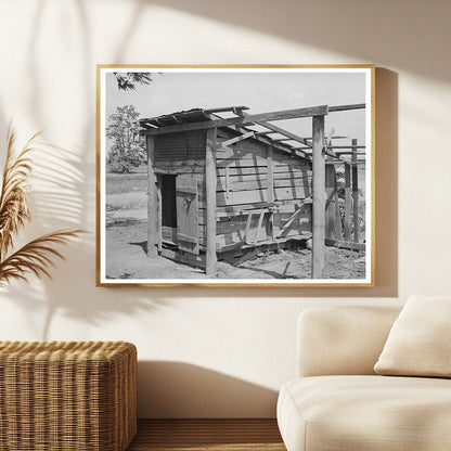 Vintage Shed of Former Sharecropper Southeast Missouri 1938