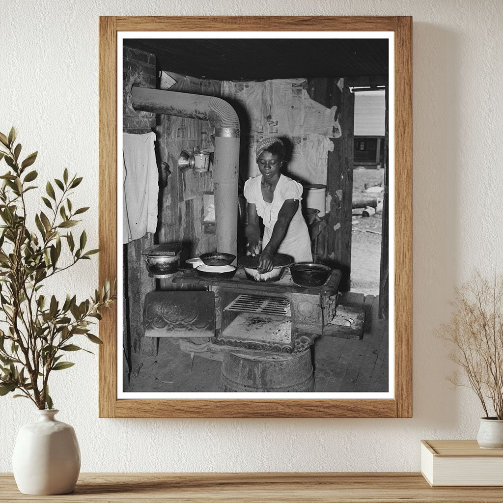 Sharecroppers Wife Prepares Meal New Madrid County 1938