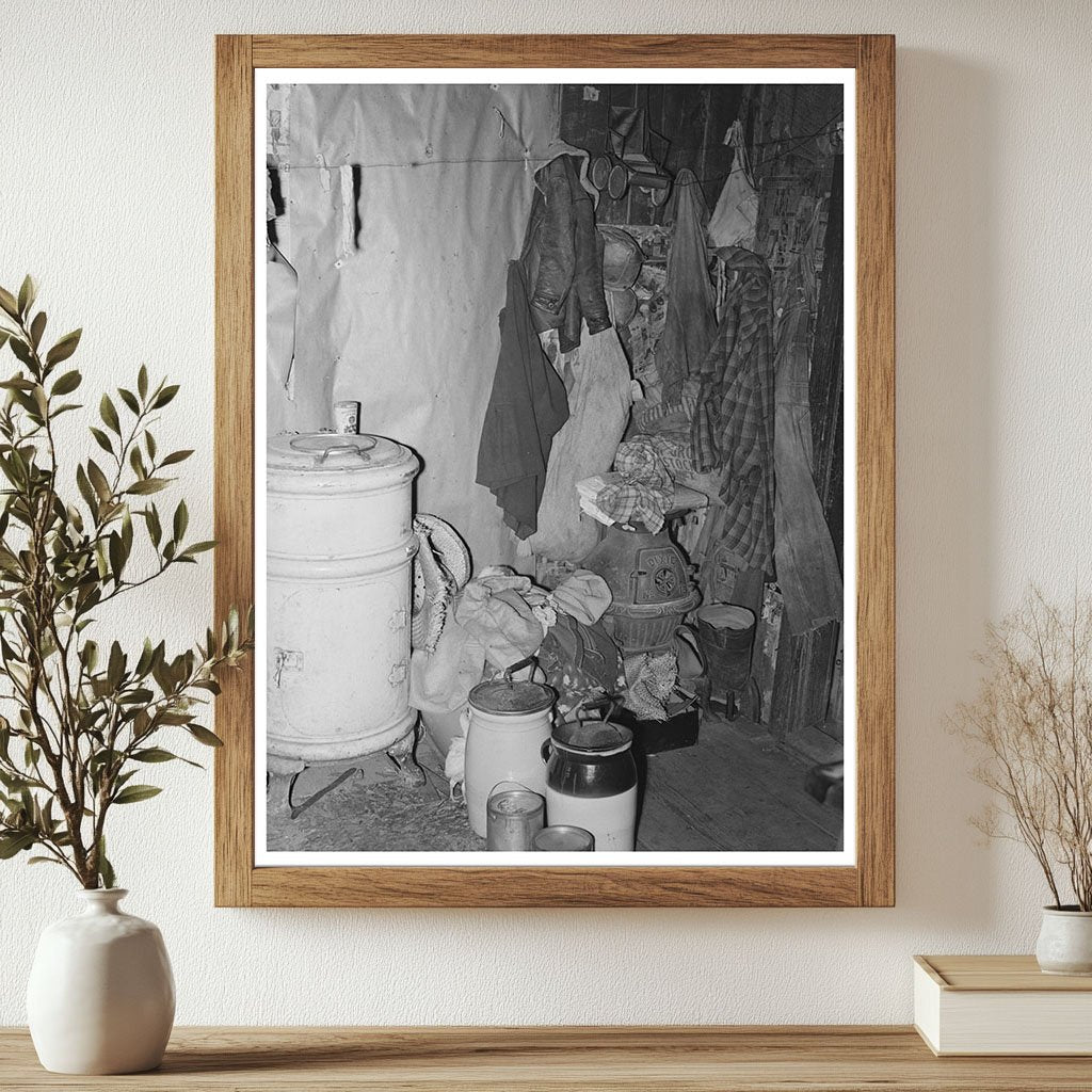 Sharecroppers Cabin Interior Southeast Missouri 1938