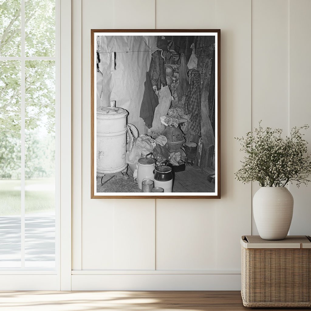 Sharecroppers Cabin Interior Southeast Missouri 1938