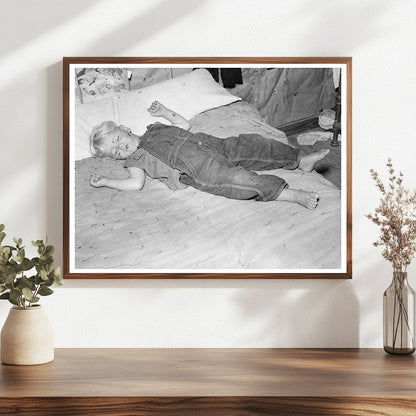 Sharecroppers Child Asleep Southeast Missouri 1938