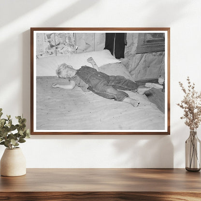 Sharecroppers Child Asleep in Southeast Missouri 1938