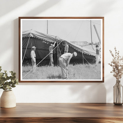 Tent Erecting for Lasses-White Show Sikeston Missouri 1938