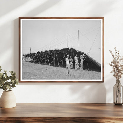 Lasses-White Show Tent Erection Sikeston Missouri 1938